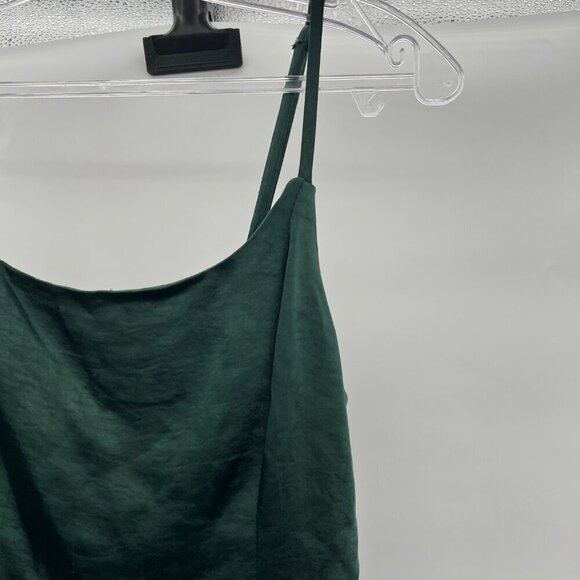 Wild Fable Women's Sleeveless Ruffle Slip Dress Green Size Small Above Knee New - Picture 4 of 9